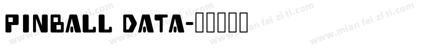 Pinball Data字体转换